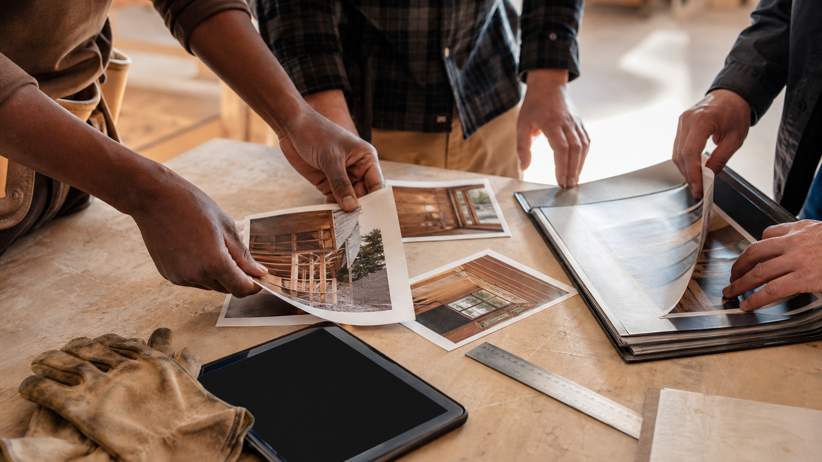 Editorial image of a work folder with visible proof of completed work